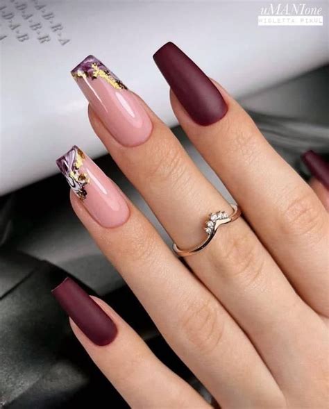 fall maroon nails|maroon acrylic nails.